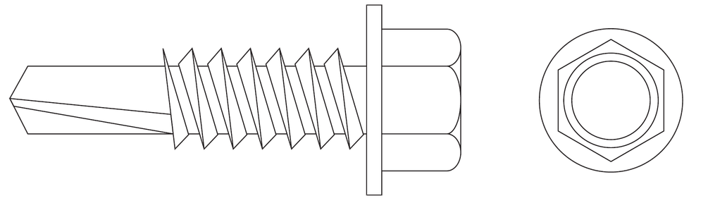 GEO FASTENERS self-drilling screw technical schematic
