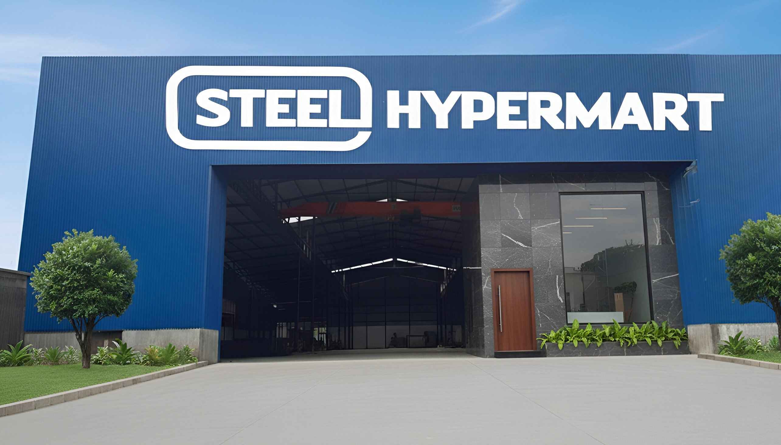 Steel Hypermart storefront and showroom