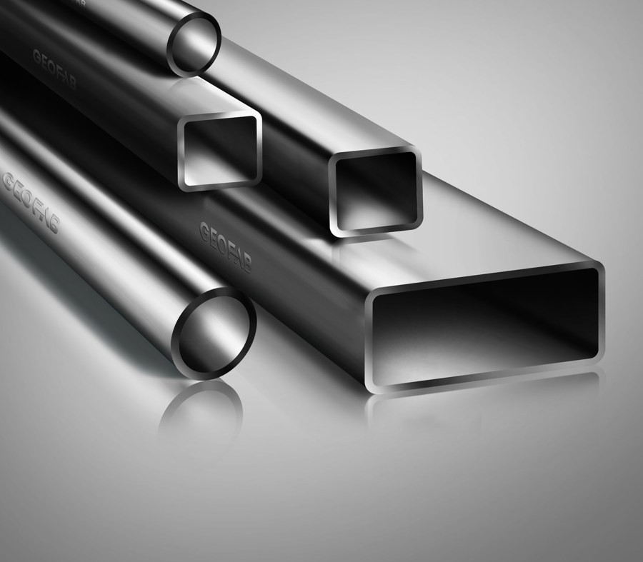 Geofab precision structural tube, square and round profiles